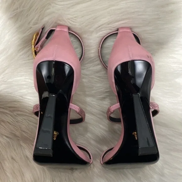 Versace Crystal Embellished ankle strap‎ sandal size 35EU - Picture 10 of 17